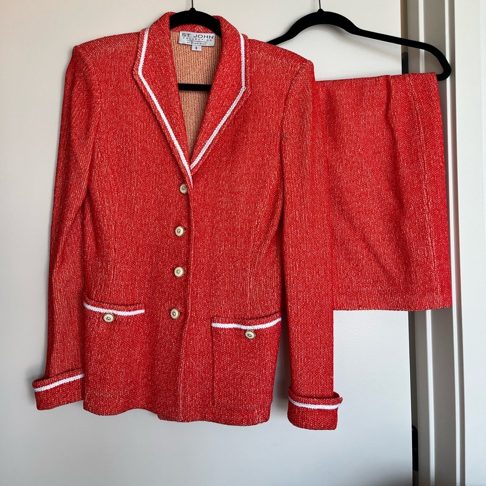 St John vintage suit skirt set